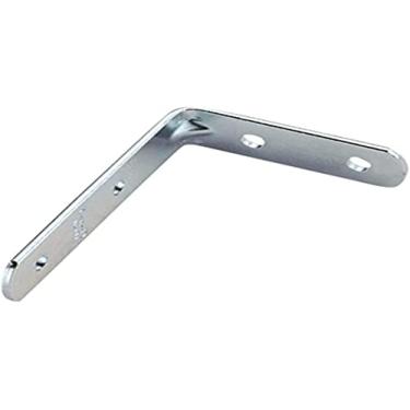 Imagem de BemFixa 6310 Cantoneira com Abas Desiguais com Porca e Parafuso, Zincado, 50 x 75 mm, 4 unidades, CINZA