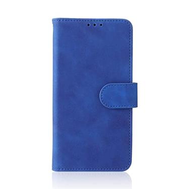 Imagem de Capa para Google Pixel 6/6 Pro, Flip Magnetic Premium PU Capa de couro TPU bumper com suporte para cartão Capa carteira protetora fólio carteira, azul, 6 6,3 polegadas