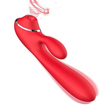 Imagem de Vibradores Para Clitóris e Sucção Estimulador de Mamilo com 10 Vibração 10 Sucção Zatla (Vermelho)