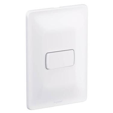 Imagem de Interruptor Pial Zeffia 4X2 Com 1 Tecla Simples Com Suporte Placa - Le