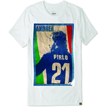 Imagem de Camiseta Andrea Pirlo 21 seleção italiana lendas do futebol