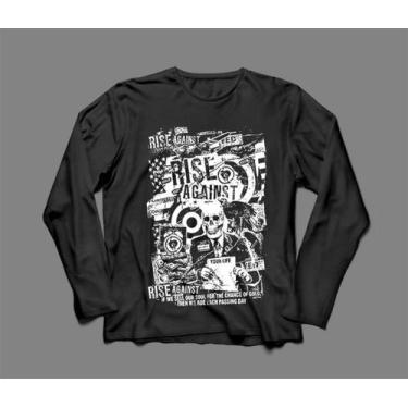 Imagem de Camiseta / Camisa Manga Longa Feminina Rise Against Metal - Ultraviole