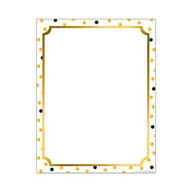 Imagem de Barker Creek Papel de computador designer, ouro, 21,6 x 28 cm, papel decorativo para impressora, papelaria, 50 folhas por pacote, materiais para casa, escola e escritório (741)