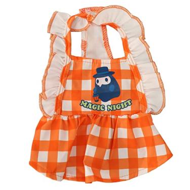 Imagem de Small Dogs Girl Dress Lovely Plaid Pet Cat Dress Spring Summer Puppy Dress Holiday Theme Pet Clothes for Small Girl Dogs Cats XL