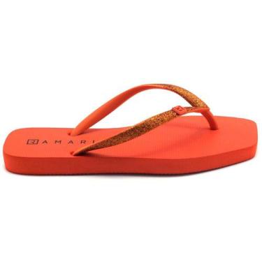 Imagem de Chinelo Ramarim Dedo Glitter Feminino Laranja 221233-0003