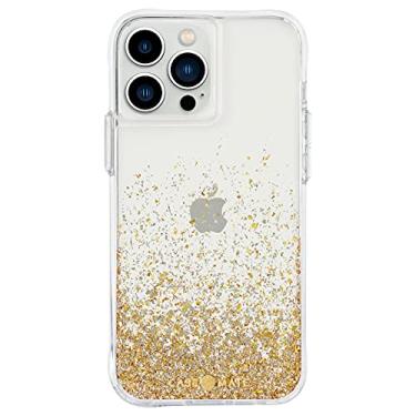 Imagem de Case-Mate - Twinkle Ombre – Capa para iPhone 13 Pro – Elementos de folha reflexiva – Proteção contra quedas de 3 metros – 6,1 polegadas – Dourado, Ombre dourado