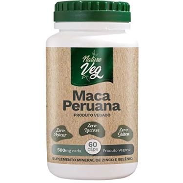 Imagem de Maca Peruana NatureVeg + Zinco e Selênio 60 Cáps