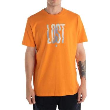 Imagem de Camiseta Lost Melted Sm23 Masculina Laranja Outono - ...Lost
