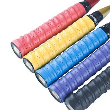 Imagem de Senston New Rackets Grip Antiderrapante Perfurado Super Absorvente Tênis Overgrip Badminton Overgrip Pickleball Overgrip Pacote com 5