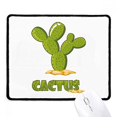 Imagem de Mousepad para planta de cacto, suculentas, vaso, verde, antiderrapante, para escritório, bordas costuradas, presente