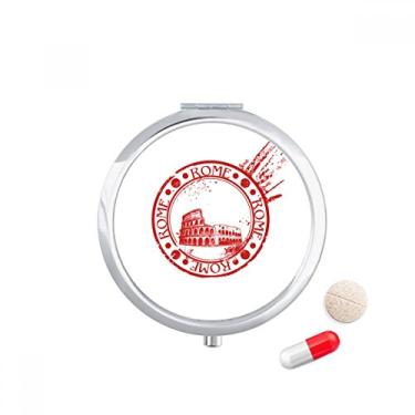 Imagem de Porta-comprimidos, porta-comprimidos, caixa de armazenamento de medicamentos clássica de Roma da Itália