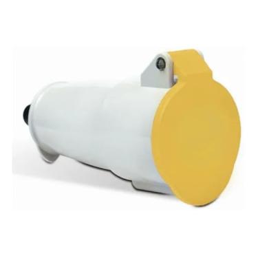 Imagem de Plugue Industrial Acoplamento 32A 3P+T 100/130V IP44 4H Amarelo N4254 – Steck