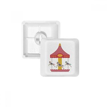 Imagem de Kit de atualização de teclado mecânico PBT com estampa de parques de museu colorido de carrossel