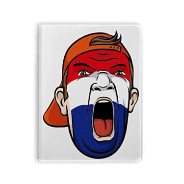 Imagem de Caderno de capa macia com estampa de bandeira dos Países Baixos