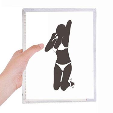 Imagem de Hot Underwear Caderno de joelho feminino com folhas soltas e diário recarregável