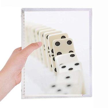 Imagem de Caderno de fotos para dominós Pai Gow Gambling com folhas soltas e diário recarregável