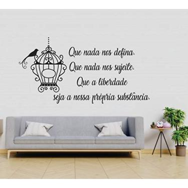 Imagem de Adesivo de Parede Decorativo Frase Liberdade 120x50cm