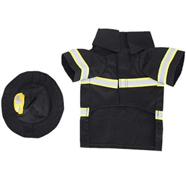 Imagem de 01 Roupas para animais de estimação suéteres com chapéu, roupas de lona para cães para uso diário ou festa temática, aniversário, viagem ou fotografia (GG)