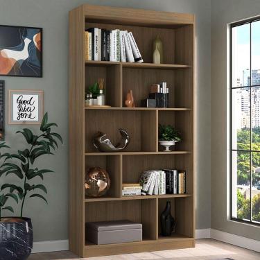 Imagem de Estante Para Livros 93 Cm Avelã Tx/avelã Tx Ho-2907 - Hecol Móveis