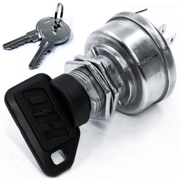 Imagem de Interruptor de ignição de interruptor HD substitui John Deere EZTrak Ztrak Z225 Z235 Z245 Z255 Z425 Z435 Z445 Z465 Z625 Z645 Z655 Z665 - Atualização de chave de guarda-chuva e mosquetão grátis