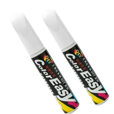 Imagem de Kit 2 Canetas Tinta Reparadora Tira Risco Automóveis Carro Moto Caminhões Pintar e Retocar Pneu Azulejo e Tênis Aplicador