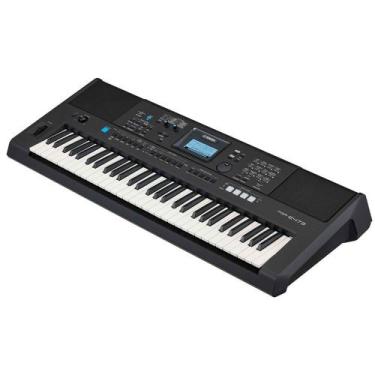 Teclado Yamaha PSR E473 5/8 + Suporte X + Capa+ Pedal Cherub