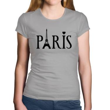 Imagem de Baby Look Algodão Paris Torre Eiffel - Foca Na Moda