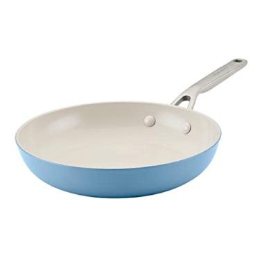 Imagem de KitchenAid Frigideira/frigideira antiaderente de cerâmica anodizada, 25 cm, veludo azul