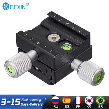 Imagem de Bexin QR-50B câmera braçadeira placa de liberação rápida adaptador montagem geral clipe rápido slide