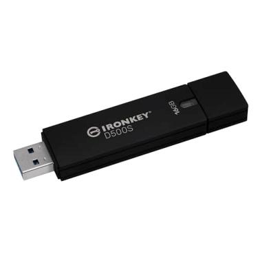 Imagem de Kingston Ironkey D500S 16GB Flash Drive criptografado | Partição dupla oculta | FIPS 14...