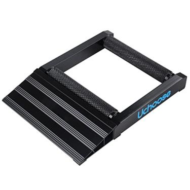 Imagem de Uchoose Motorcycle Wash Rack Aluminium Car Tyre Wash Roller Rack 500lb capacity for Cyclocross tyre cleaning and chain lubrication for ATVs cars and more. Lavagem de pneus (Preto)