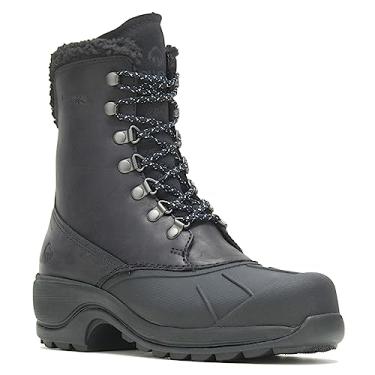 Imagem de WOLVERINE Bota de neve masculina Frost Tall impermeável com isolamento térmico, Couro preto, 6