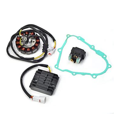 Imagem de Kit de regulador de retificador de estator de arranque e junta Para Yamaha YFZ450 2004-2009 Gerador magnético OEM 5JW-81940-02-00 5JW-81940-00-00 5TG-81960-00-00 5TG-81410-00 1-00 5TG-81410-03-00