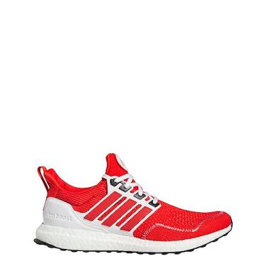 Imagem de adidas Lindsey Horan Ultraboost 1.0 Tênis masculino, vermelho, tamanho 6, Vermelho ativo/vermelho ativo/preto, 37
