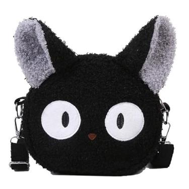 Imagem de Lefe Liee Linda bolsa de gato para meninas, bolsa tiracolo de anime de pelúcia kawaii, presentes com tema de gato para meninas, mini bolsa infantil novidade para adolescentes, coisas modernas para