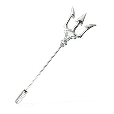 Imagem de Broche de lapela Trident para homens, acessórios de vestuário para terno, suéter, sobretudo, presente para pai e marido