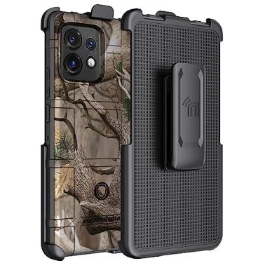 Imagem de Capa com clipe para Motorola Edge Plus (2023), Nakedcellphone Special Ops [camuflagem ao ar livre] capa protetora robusta tática e [catraca rotativa] coldre com clipe de cinto para Moto X40 Edge+ 5G -