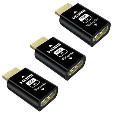 Imagem de Woieyeks Emulador HDMI EDID com interruptores KVM, divisores de vídeo, extensores, receptor AV, adaptador de emulador de 5ª geração, recomendado 1080p a 60 fps, Highest4K@60fps (pacote com 3)