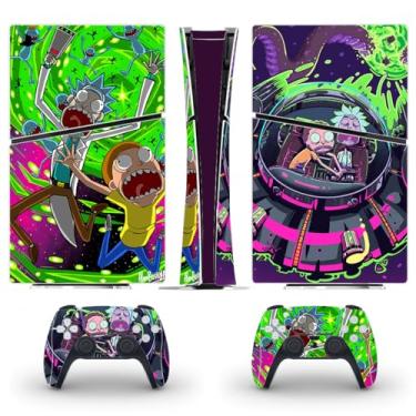 Imagem de PEYANZ Película de vinil compatível com PS5 Slim (edição digital) | Impressão HD, resistente a arranhões, aplicação sem bolhas