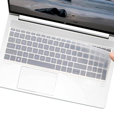 Imagem de UUONDO Capa Protetora de Teclado para Laptop HP ProBook 450/455 G8/G9 e ProBook 650 G8, 15.6 Polegadas, Preta, Silicone, Resistente a Poeira, Líquido e Riscos