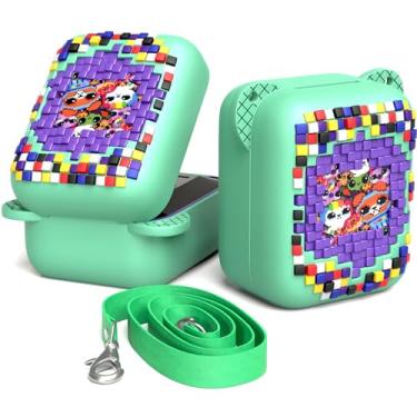 Imagem de Rome Tech Capa de silicone para animal de estimação digital Bitzee Interactive Toy - Capa protetora 2 em 1 + cordão para brinquedo Bitzee Pet - Verde