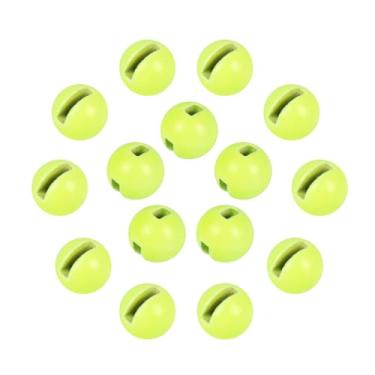 Imagem de MUUNN 50 contas de tungstênio ranhuradas para amarrar moscas, pias mais profundas e mais rápidas, 12 cores/13 tamanhos, contas de tungstênio ranhuradas para amarrar moscas, materiais para amarrar