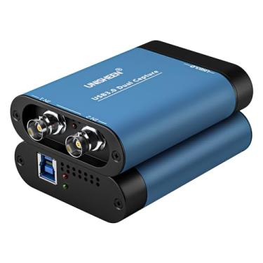 Imagem de Unisheen Placa de captura de entrada dupla USB 3.0 SDI, transmissão de vídeo 1080p, transmissão ao vivo, SDI para USB 3.0 HD Live Streaming Video Grabber Converter Free Driver