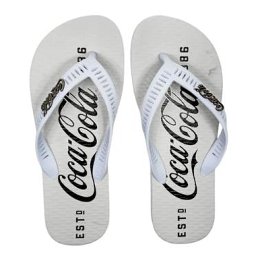 Imagem de Sandálias Coca-Cola, 1886, Masculino, Branco/Branco, 42
