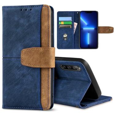 Imagem de GANGANPRO Coldre de celular de negócios de couro para Motorola Edge 50 Ultra 5G, capa flip antiderrapante resistente a arranhões com suporte para cartão, capa carteira com suporte de 6,7 polegadas -