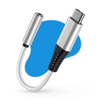 Imagem de Adaptador Fone Type C USB C P2 3.5mm Com Chip Dac Para Audio e Microfone Compatível Com Samsung iPad Xiaomi Celular Universal Cabo Tipo-C Para P2 Fone de Ouvido USB-C