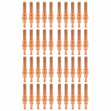 Imagem de TIANLYLIN 40 peças de eletrodo de plasma 9-8215 adequado para consumíveis de tocha de corte Thermal Dynamics SL60/SL100