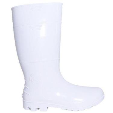 Imagem de Bota Pvc Branca Cano Longo Impermeável Ca 42149 Kadesh