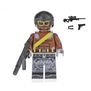 Imagem de Boneco Blocos De Montar Jungle Armed Fortnite
