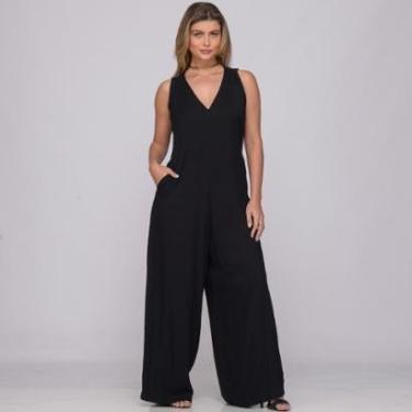 Imagem de Macacão Pantalona Decote V B'Bonnie Bianca-Feminino